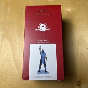 Hallmark Keepsake Christmas Ornament 2021 Sub-Zero Mortal Kombat Blue Game Fig